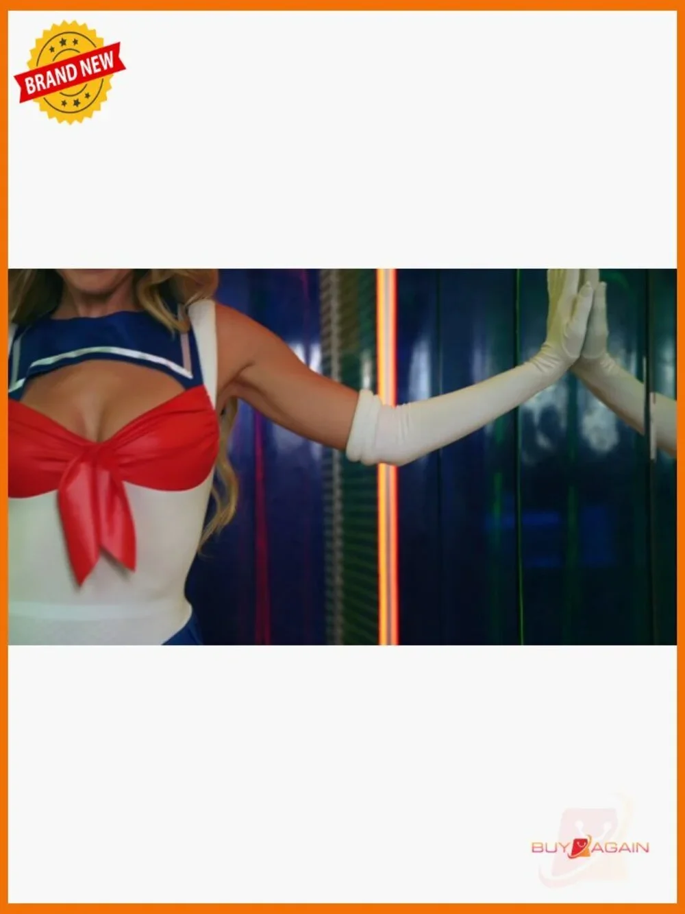 3pc Sexy Sailor Costume Bodysuit with Skirt Halloween Cosplay